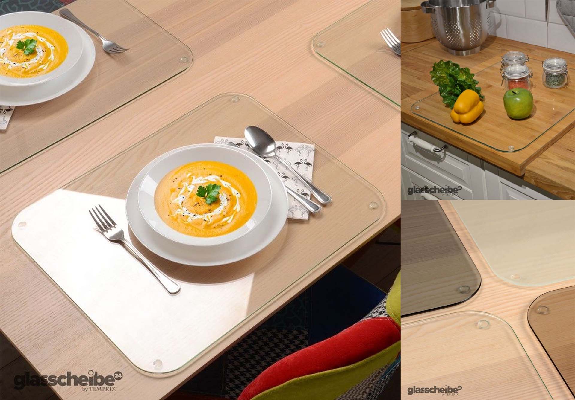 Platzteller aus Glas